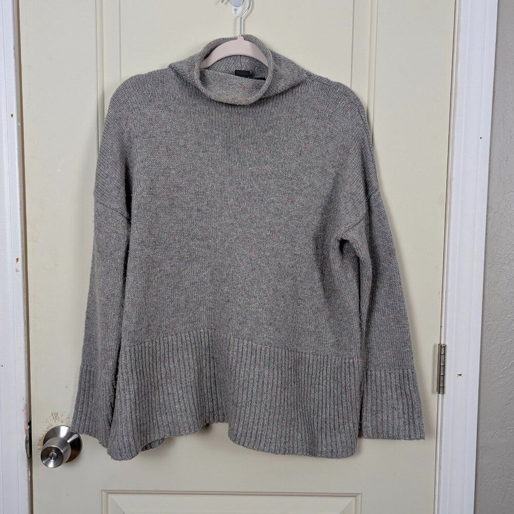 French Connection | Speckled Gray Turtleneck Sweater Size Large